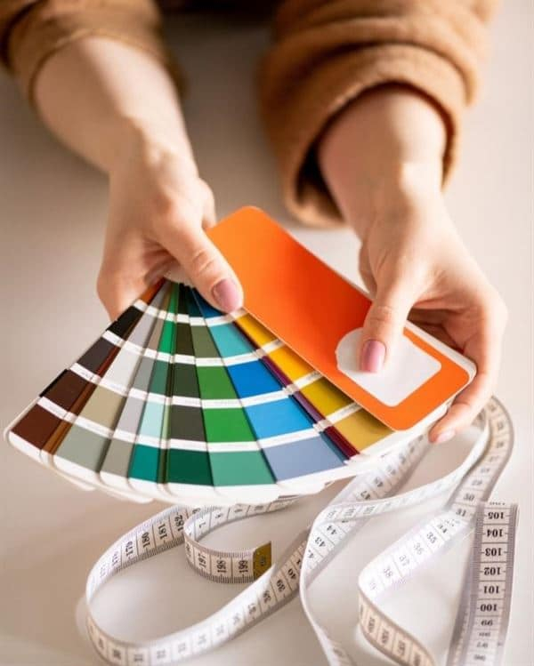 color palette for shelf design