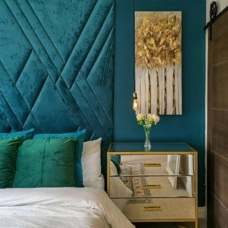 upholstered wall panelling